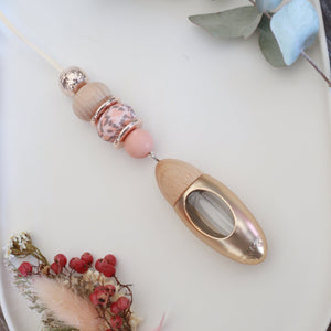 PINK LEOPARD ROSE GOLD FLOWERS BULLET DIFFUSER